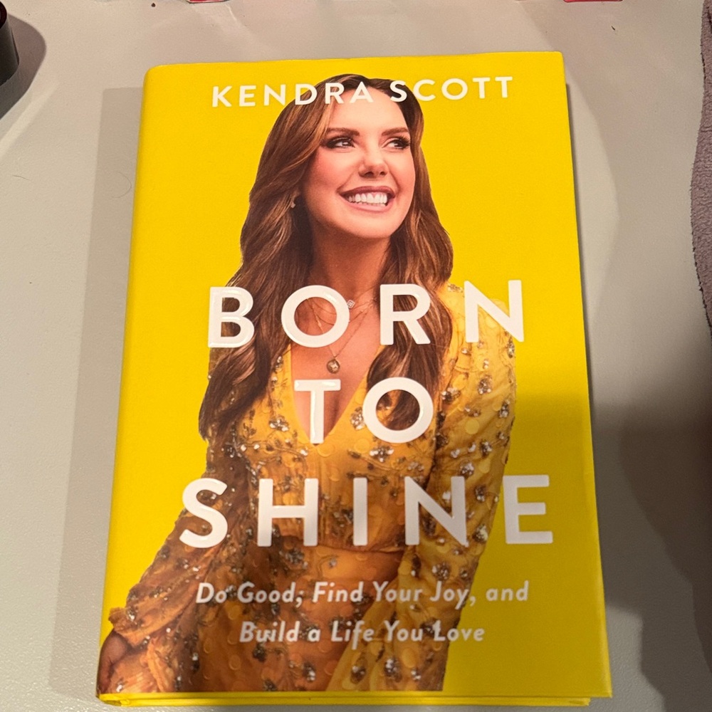 Kendra Scott Yellow 'Born to Shine' Book